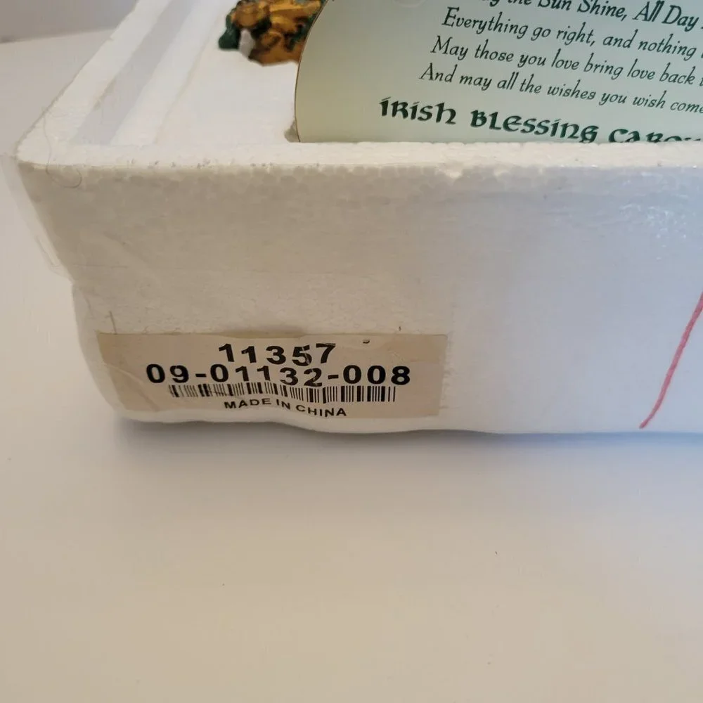NIB The Hamilton Collection - Irish Blessing Carousel Sculpture